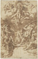 A 048
<br/>
Opstanding van Christus, met knielende stichter
<br/>
<em>Speckaert, Hans (?-1577)</em>